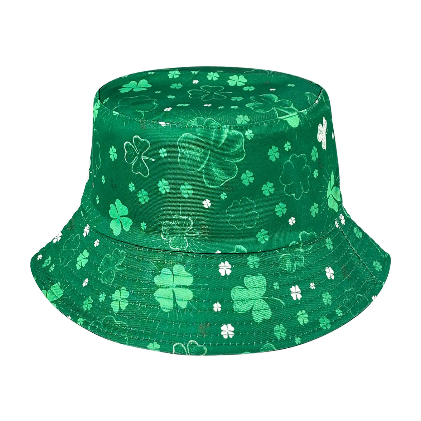 Lucky Four-Leaf Clover Couple's Bucket Hat