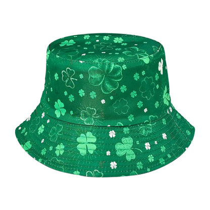 Lucky Four-Leaf Clover Couple's Bucket Hat