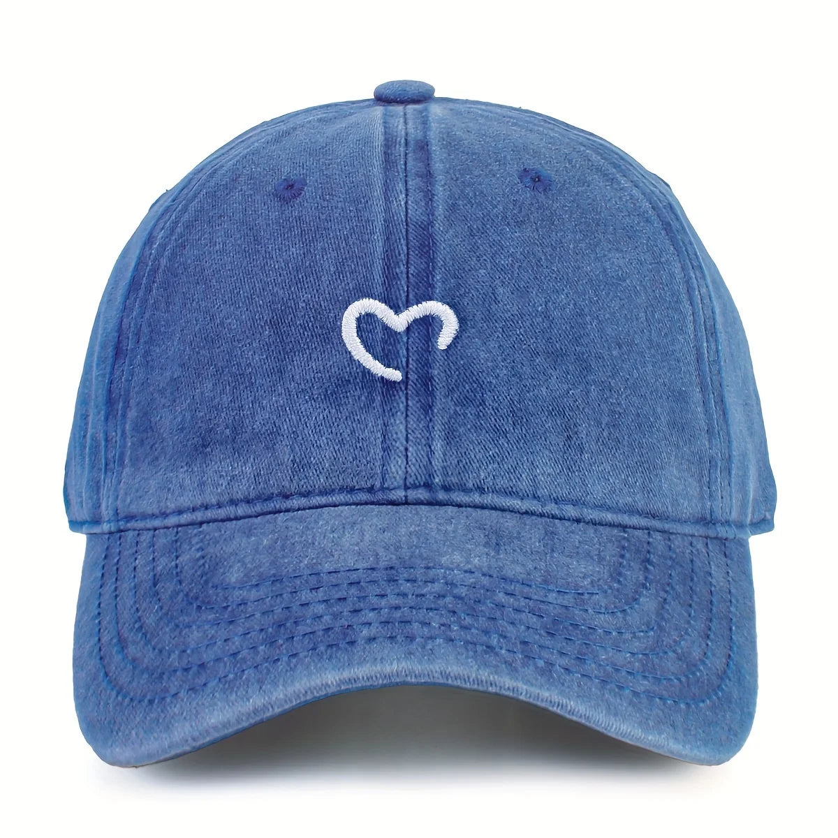 Women's Heart-Shaped Embroidered Baseball Cap