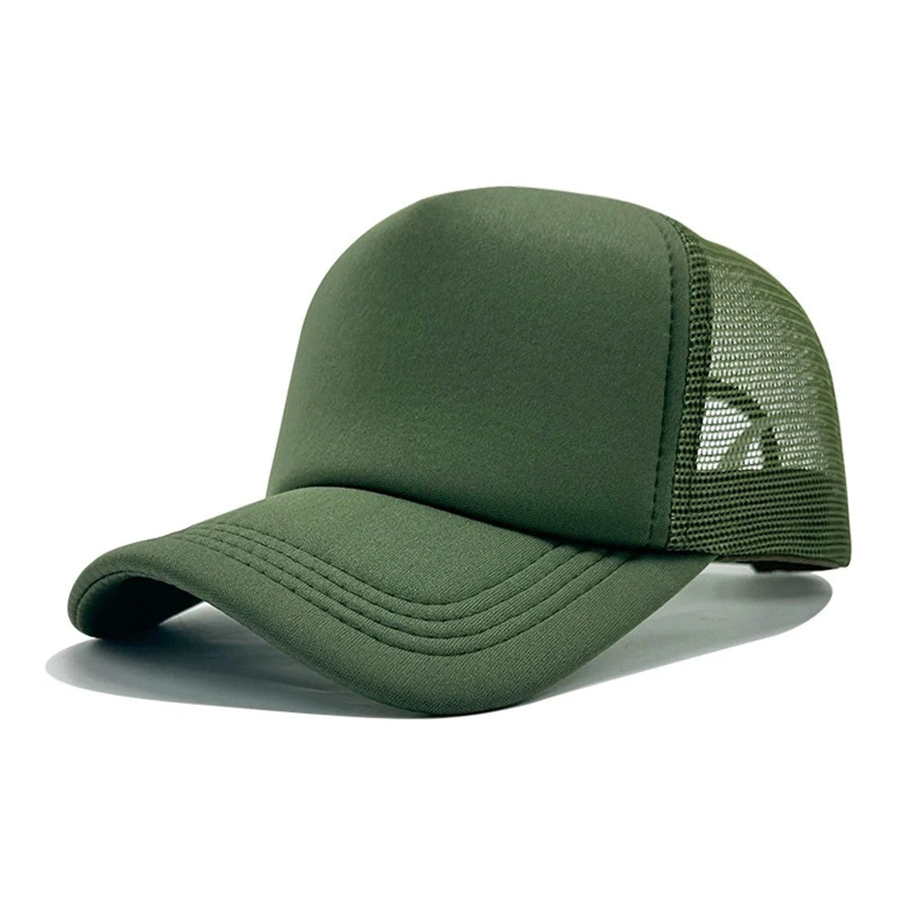 Unisex Cap Casual Plain Mesh Baseball Cap  Snapback Hats For Women Men Hip Hop