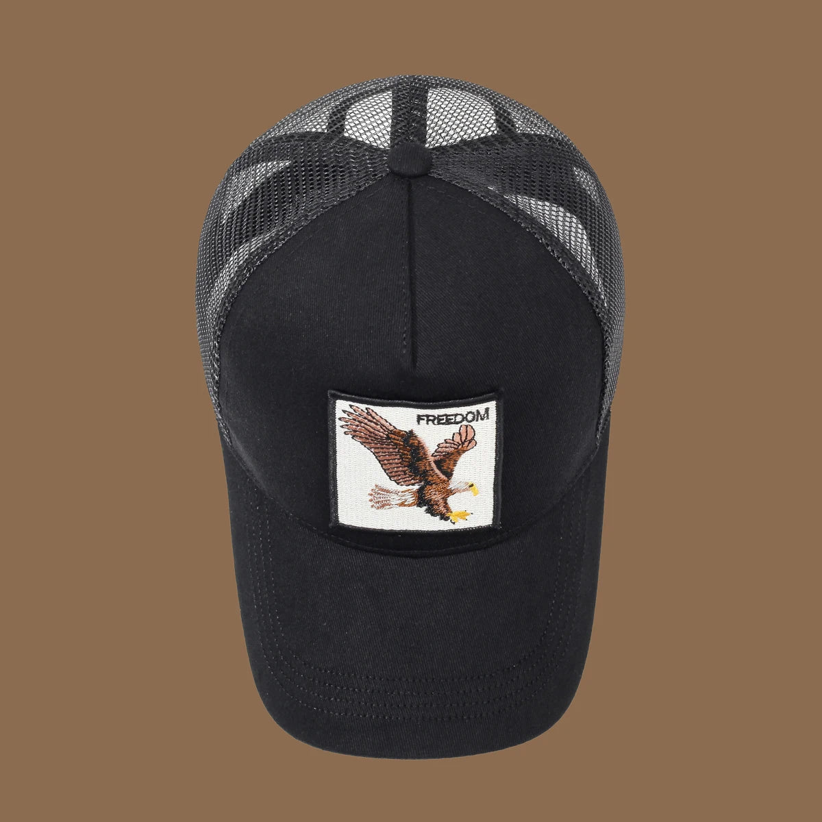Unisex Baseball Cap With Eagle Embroidery & Applique