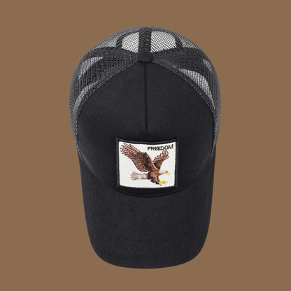 Unisex Baseball Cap With Eagle Embroidery & Applique