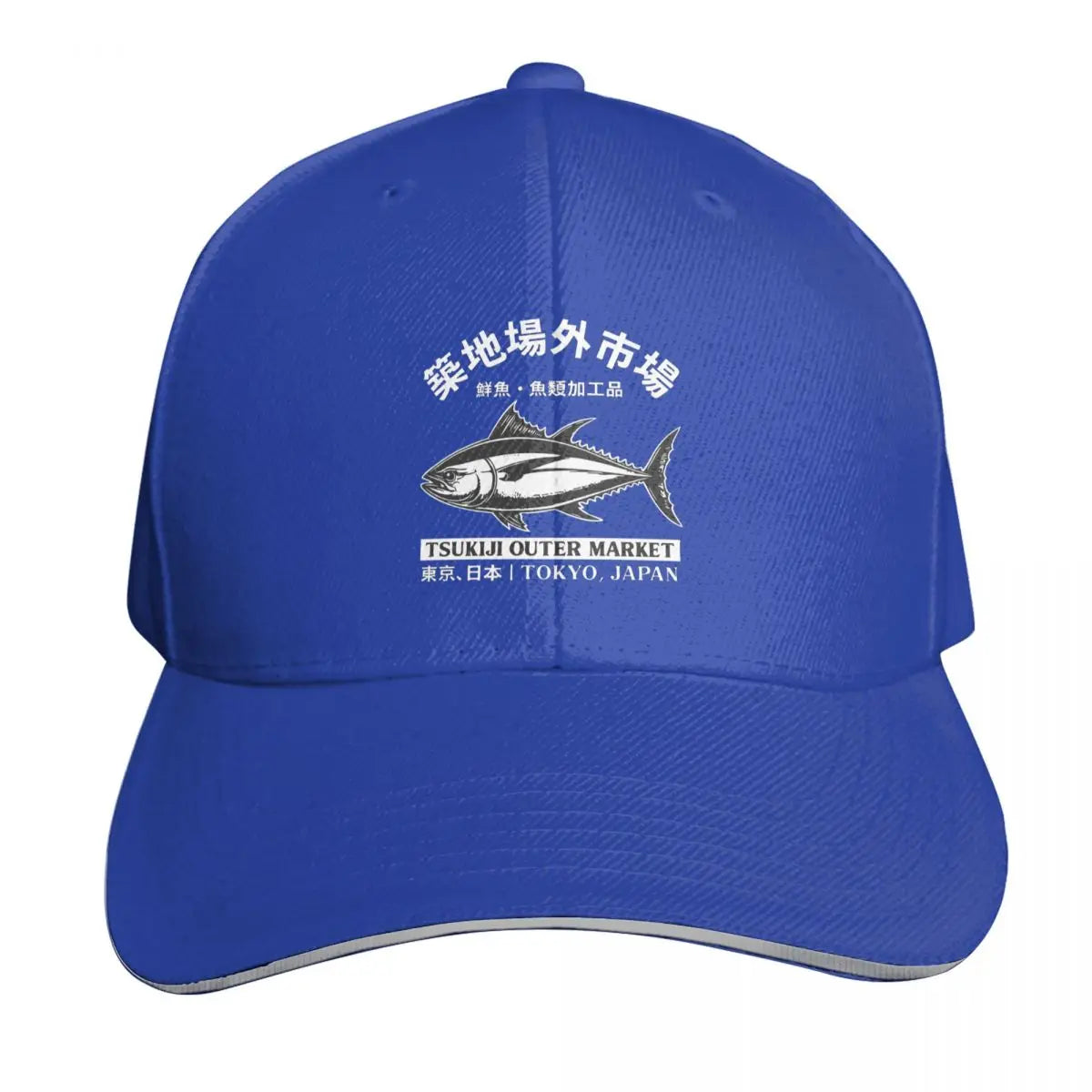 Japanense Tsukiji Fish Market Tokyo Japan Cap Fashion Casual Baseball Caps