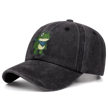 Cartoon Frog Resists Cotton Cap Unisex Baseball Cap