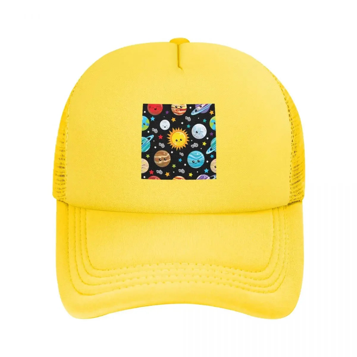 Kawaii Planets Cute Solar System Mesh Baseball Caps