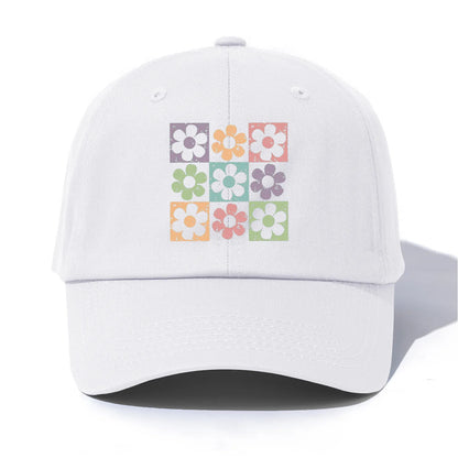 FLOWERS Print Baseball Cap For Adults