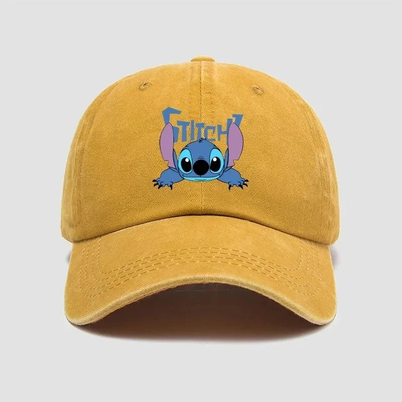 Stitch Casual Hat Kawaii Cartoon Anime Figure Baseball Caps