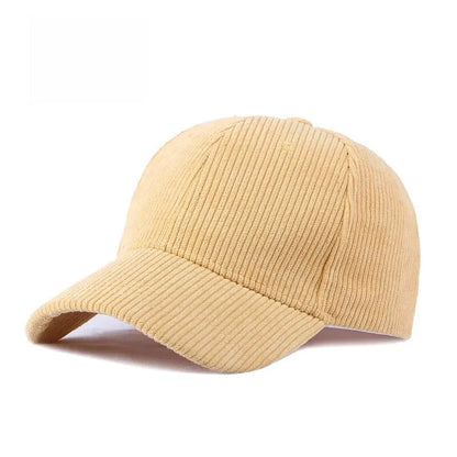 Autumn Winter Baseball Cap Women Corduroy Winter Hats For Women