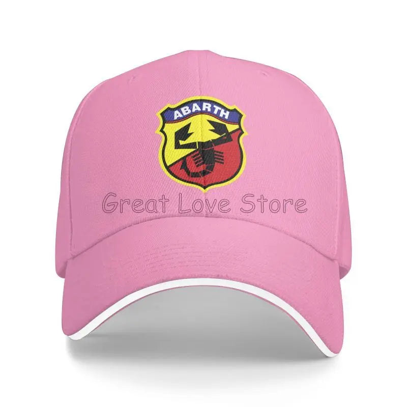 Custom Abarth C Print Sandwich Baseball Cap Dad Hat Golf