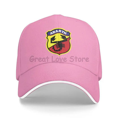 Custom Abarth C Print Sandwich Baseball Cap Dad Hat Golf