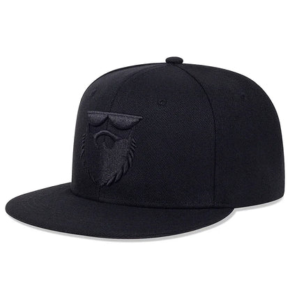 Unisex Beard Old Men Embroidery Hip-Hop Hats Baseball Caps Trucker Caps Snapback Caps