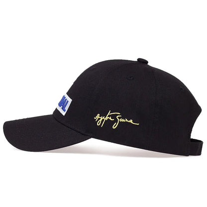 New Ayrton Senna Racer Fashion Embroidery Cap Baseball Cap
