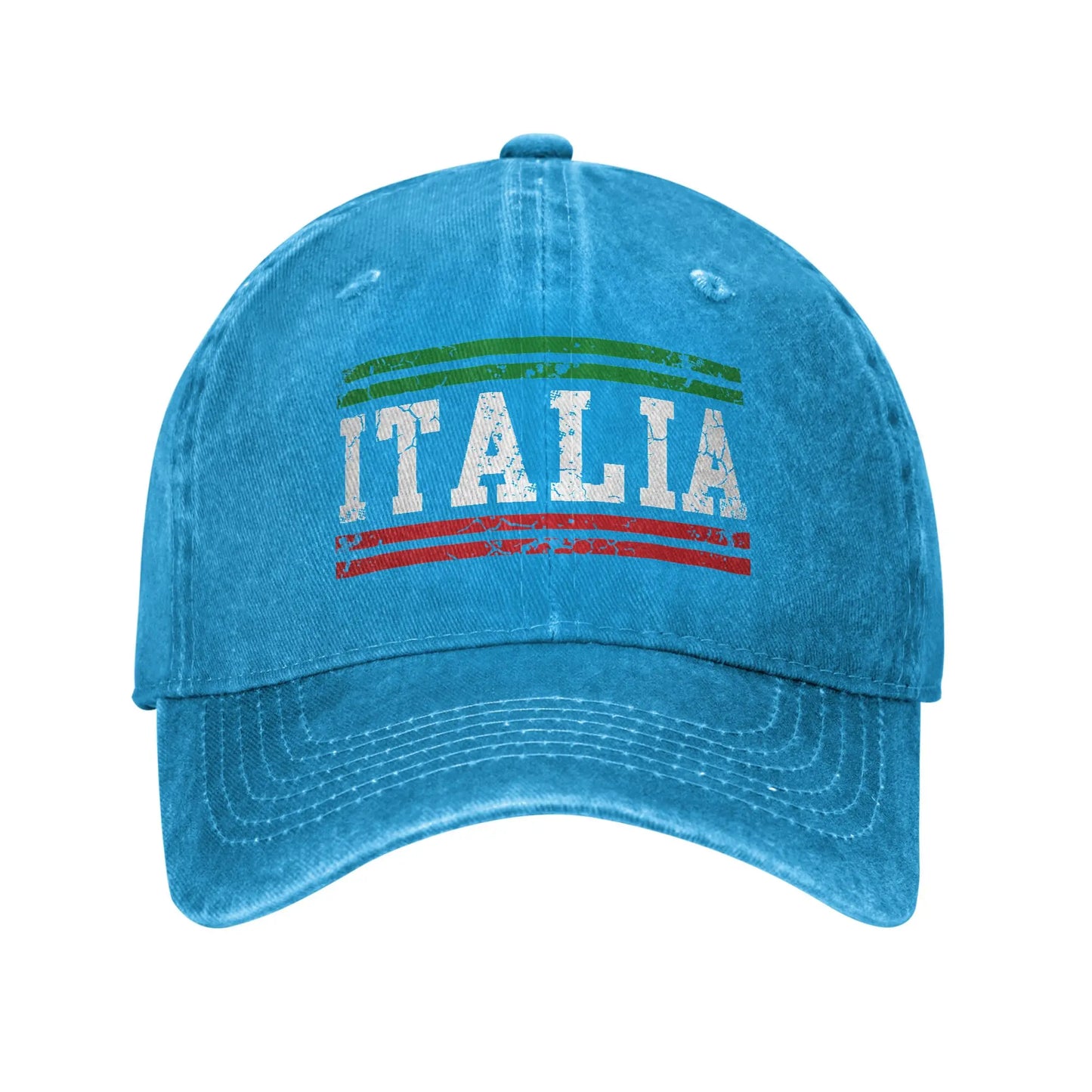 Italia Flag Italy Italian Vintage Distressed Sun Baseball Cap