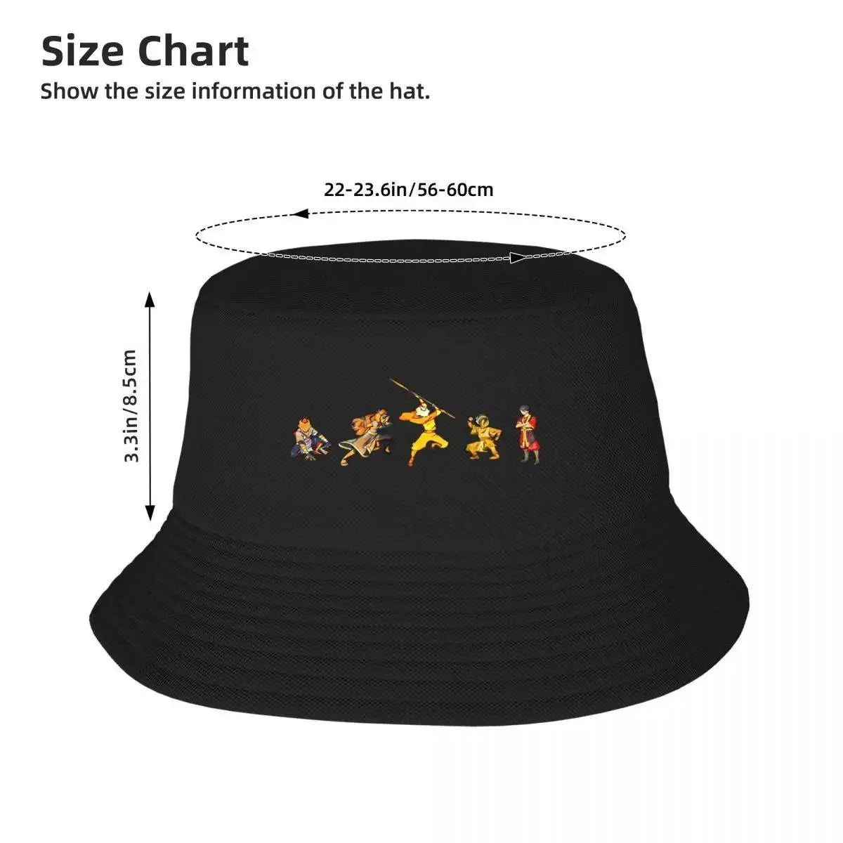 The Gaangs All Here Stylized Watercolor Portrait Bucket Hat