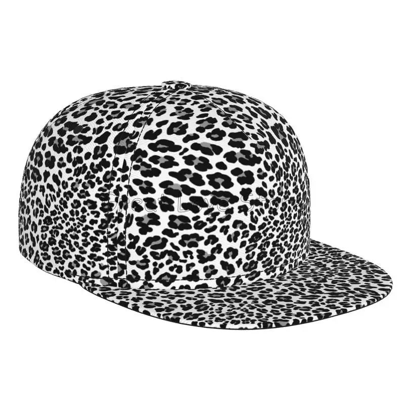 Leopard Print Snapback Cap Men Women