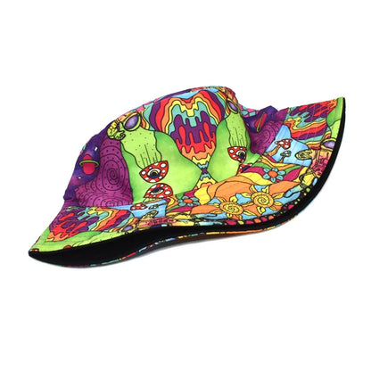 Fashion Floral Print Hip Hop Street Bucket Hat