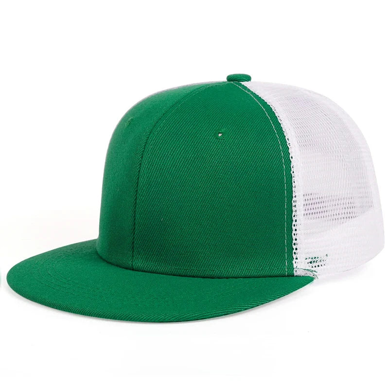 Unisex Simple Hip-hop Net Hats Spring Summer Outdoor Adjustable Casual Snapback Caps