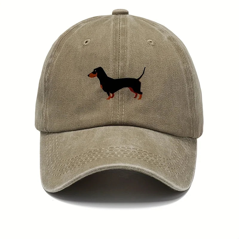 Retro Dachshund Baseball Cap For Both Men And Women