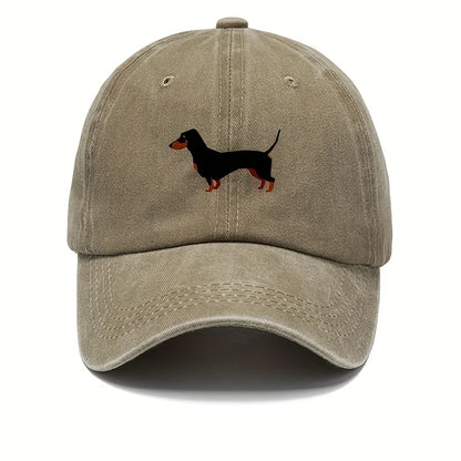 Retro Dachshund Baseball Cap For Both Men And Women