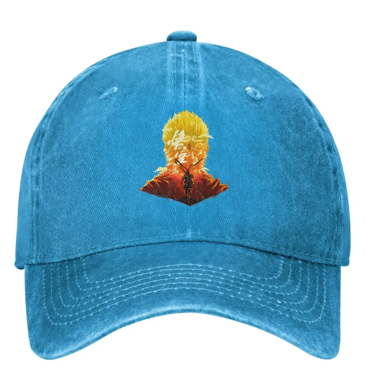 The Monkey King Black Myth Wukong Sun Wukong Denim Baseball Cap