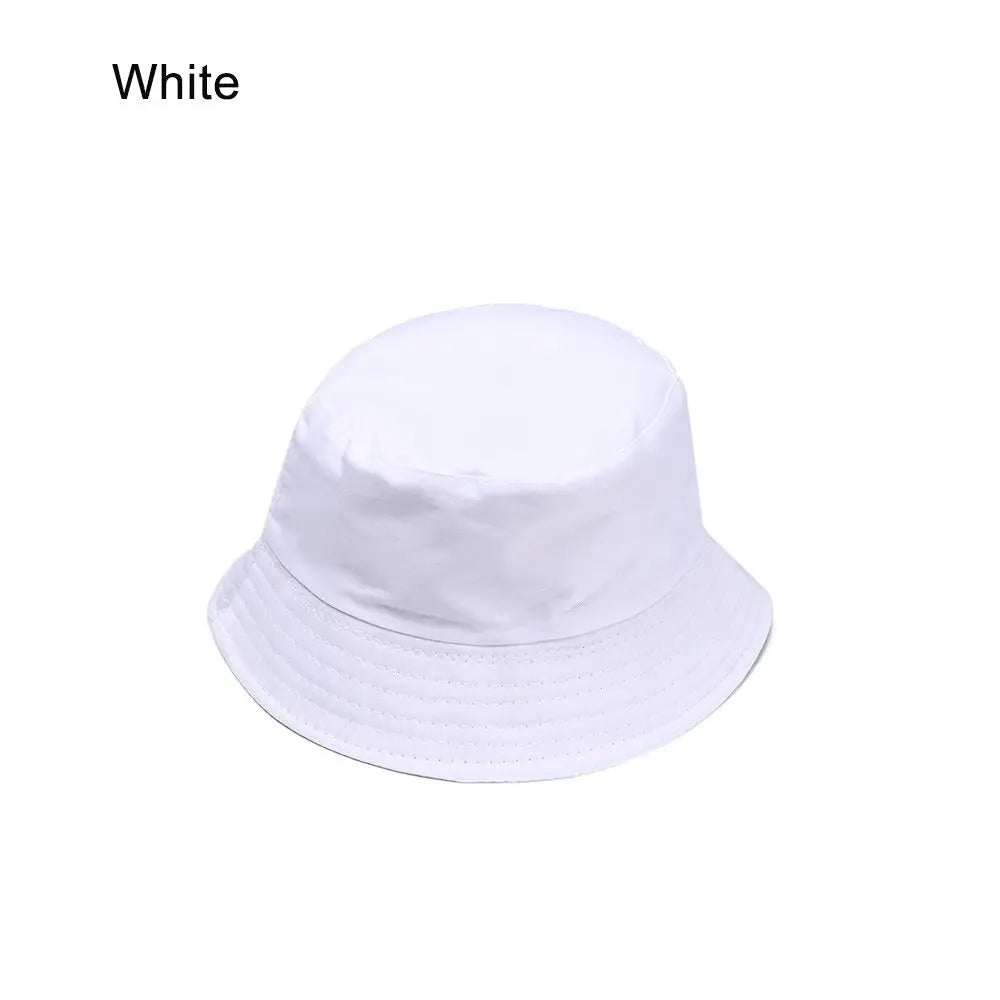 Women Men Outdoor Sunscreen Casual Candy Color Bucket Hat Sun Caps Fisherman Cap