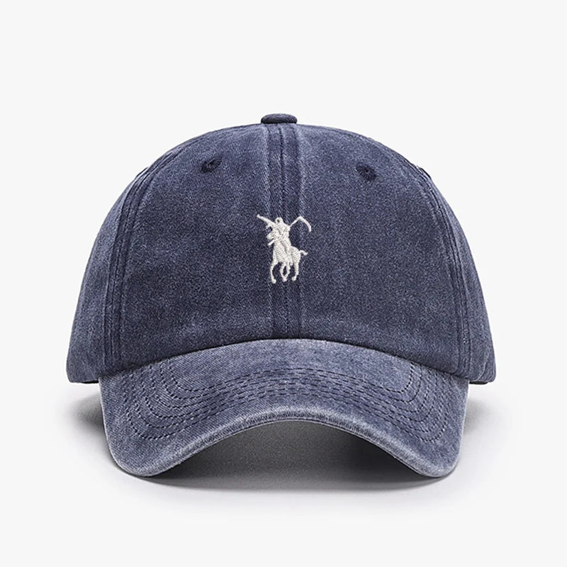 Soft Cotton Washed Soft Adjustable Sunbonnet Baseball Caps Men Women  Embroidery Design Grim Reaper Japan