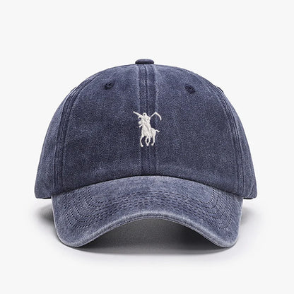 Soft Cotton Washed Soft Adjustable Sunbonnet Baseball Caps Men Women  Embroidery Design Grim Reaper Japan