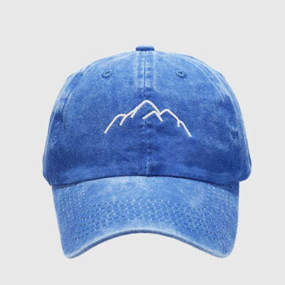 New Mountain Range Embroidery Mens Womens Baseball Caps