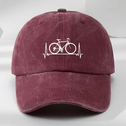 Men's And Women's Baseball Caps Bicycle Prints Suitable For Outdoor