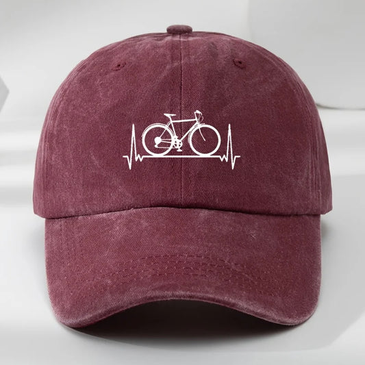 Men's And Women's Baseball Caps Bicycle Prints Suitable For Outdoor