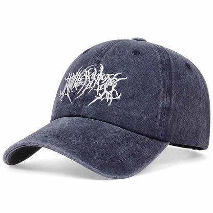 Unisex Letter Embroidery Wah Baseball Cap Outdoor