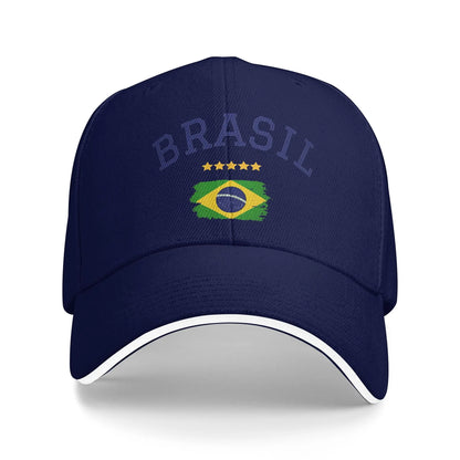 Unisex Brasil National Flag Brazil Hat Fashion Baseball Cap