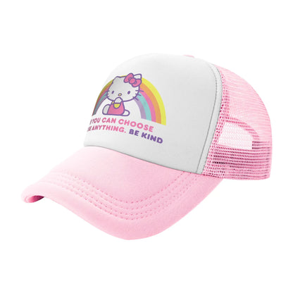 Unisex Hello Kitty Zodiac Virgo Baseball Cap Hip-Hop Mesh Baseball Cap