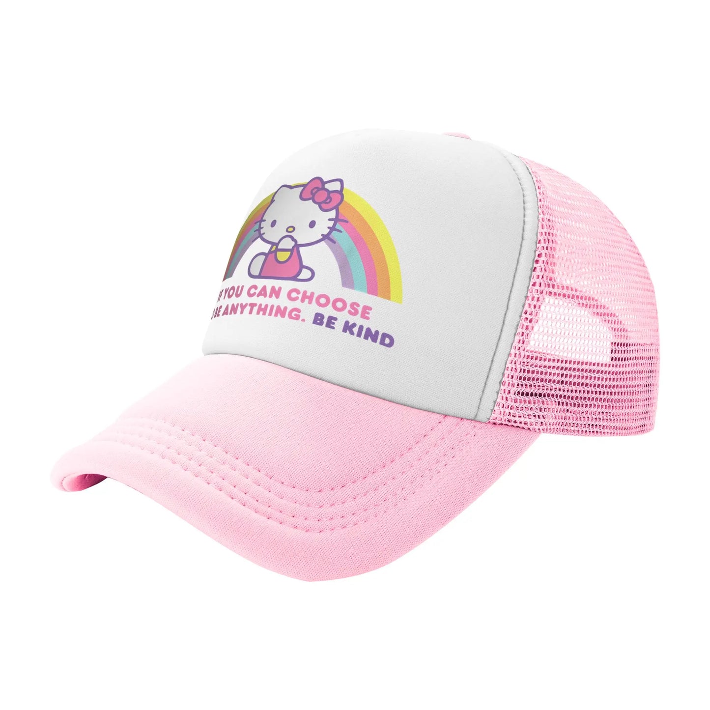 Unisex Hello Kitty Valentine Teddy Bear Baseball Caps
