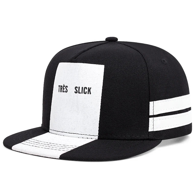 Trendy TRES SLICK Striped Simple Baseball Hat