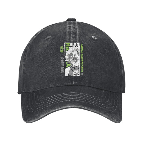 Pure Color Dad Hats Sanemi Baseball Caps Demon Slayer