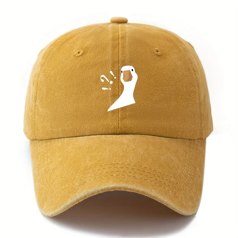 Cute Duck Pattern Printed Baseball Hat