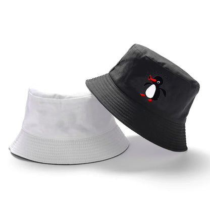 Summer Penguin Bucket Hat Reversible Bob