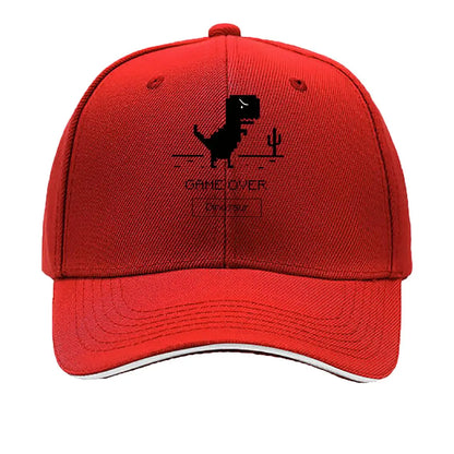 Game Over Dinosaur Pixel Art Desert Hip Hop Hat Baseball Cap