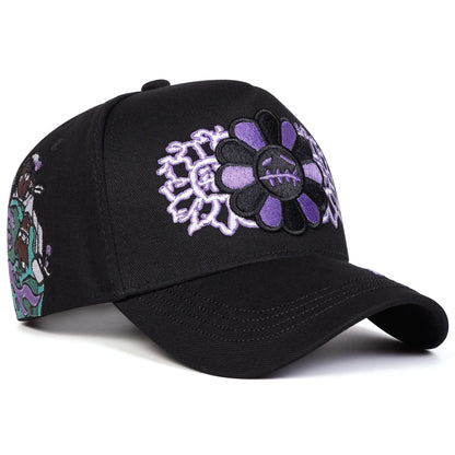 Sunflower Embroidery Baseball Caps