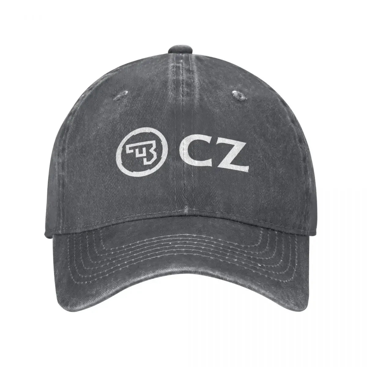White CZ Guns Logo Unisex Baseball Caps