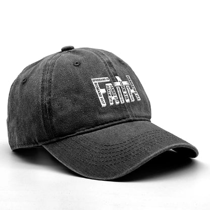 Baseball Cap Black White FAITH