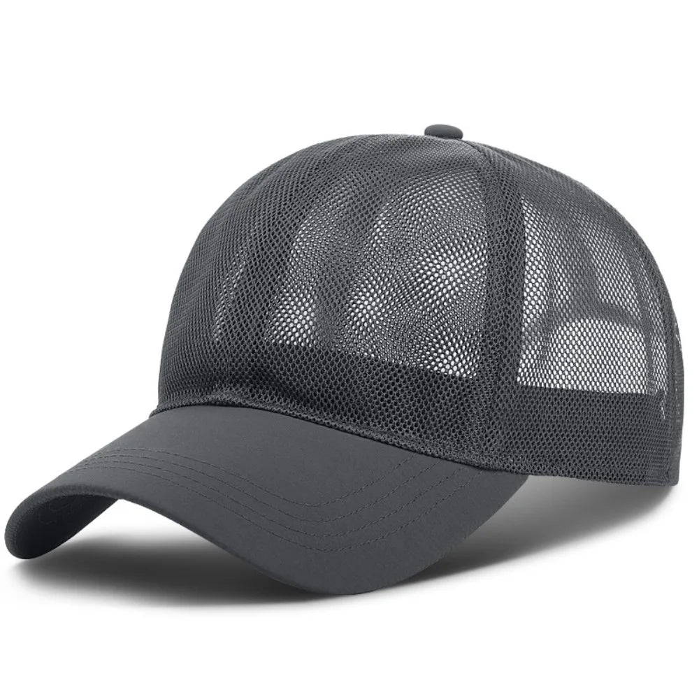 Full Mesh Sun Protection Caps Adjustable Quick Dry For Man Women