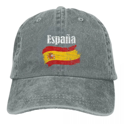 Espana Spanish Flag Vintage Graphic - Spain Lovers Tourists Souvenir Cool National Gift Young Gift A Baseball Cap