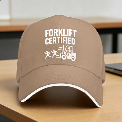 Summer Forklift Certified Funny Fork Lift Operator Baseball Cap