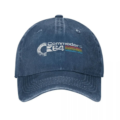 Hip Hop Denim Retro Commodore 64 Baseball Cap Homme Spring Autumn