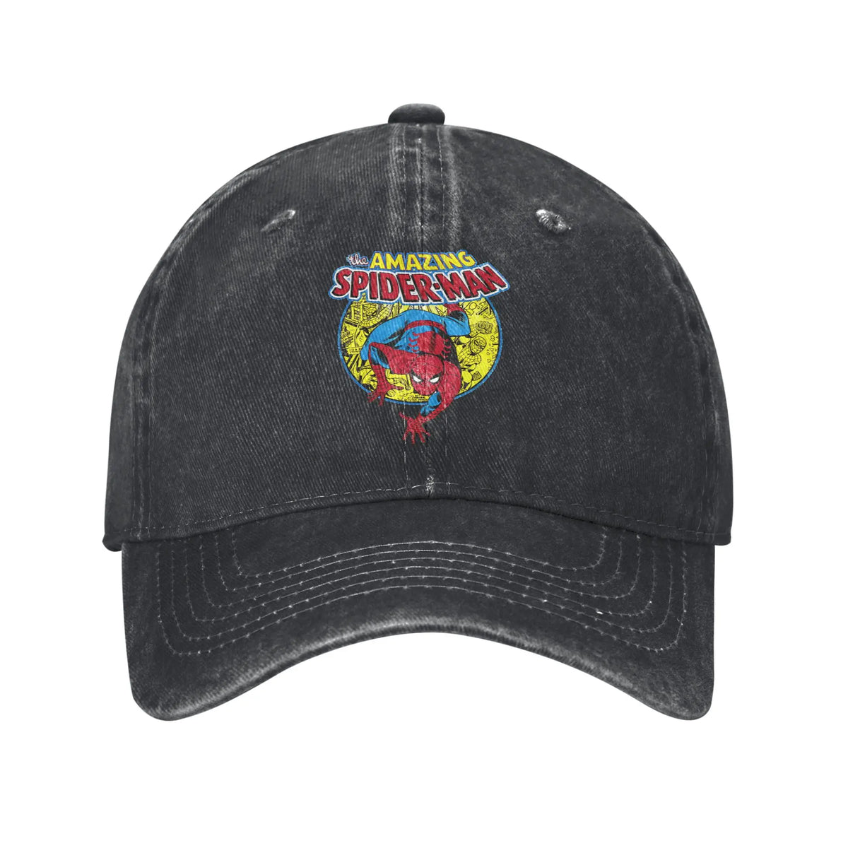 Black Spider Web in Action Men Women Baseball Caps
