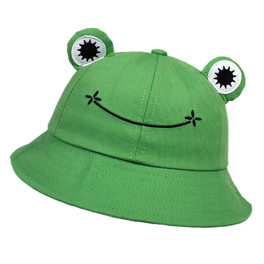 New Frog Shaped Parent Child Fisherman Hat