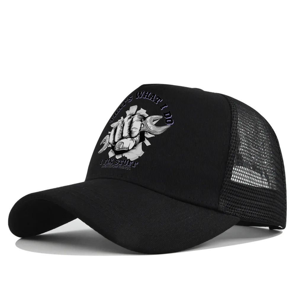 New Fashion Spring Summer Printed Mesh Breathable Baseball Cap