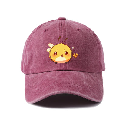 Orange Bird Vintage Washed Baseball Cap